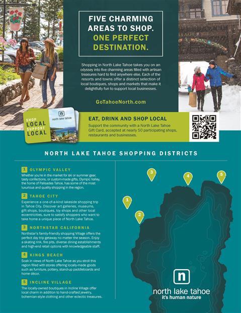 SHOP NORTH LAKE TAHOE: YOUR GUIDE TO THE 5 DISTRICTS