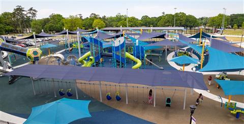 Park Circle Playground. World's Largest Inclusive Playground!