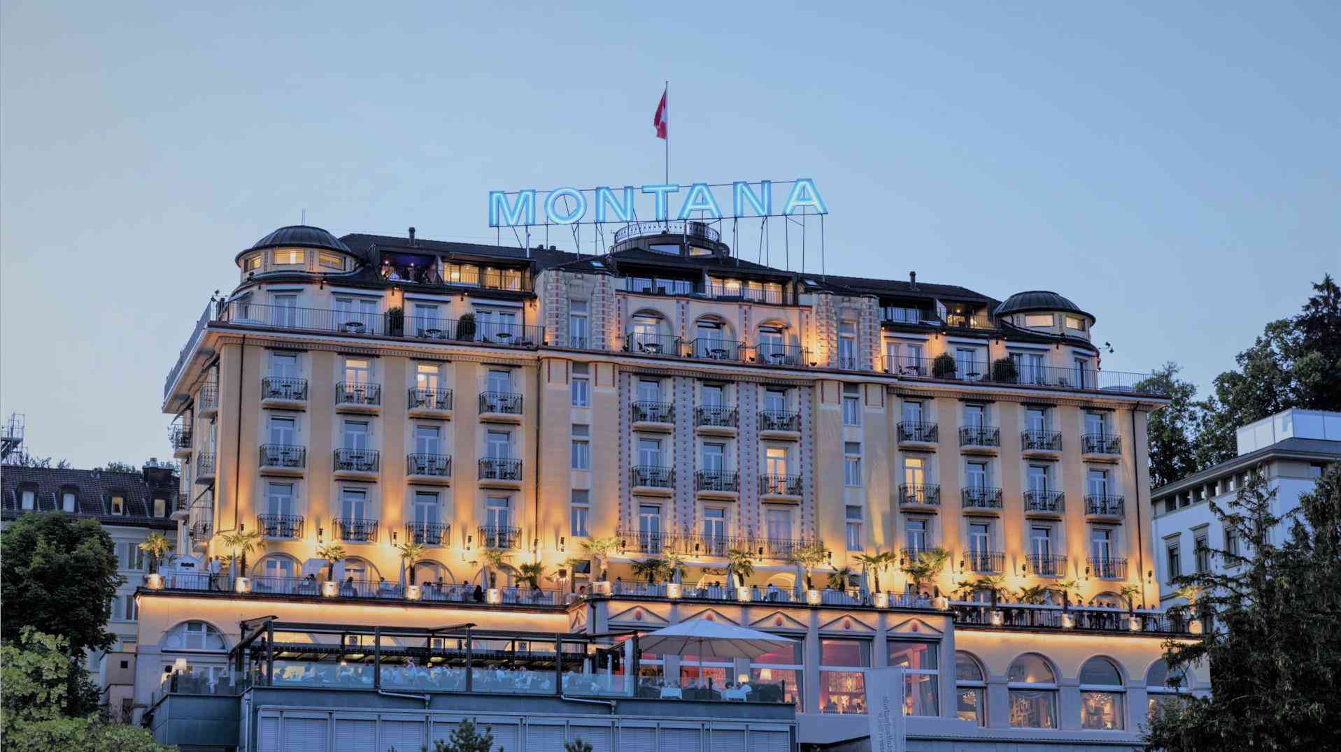 Art Deco Hotel Montana i Lucerne, CH