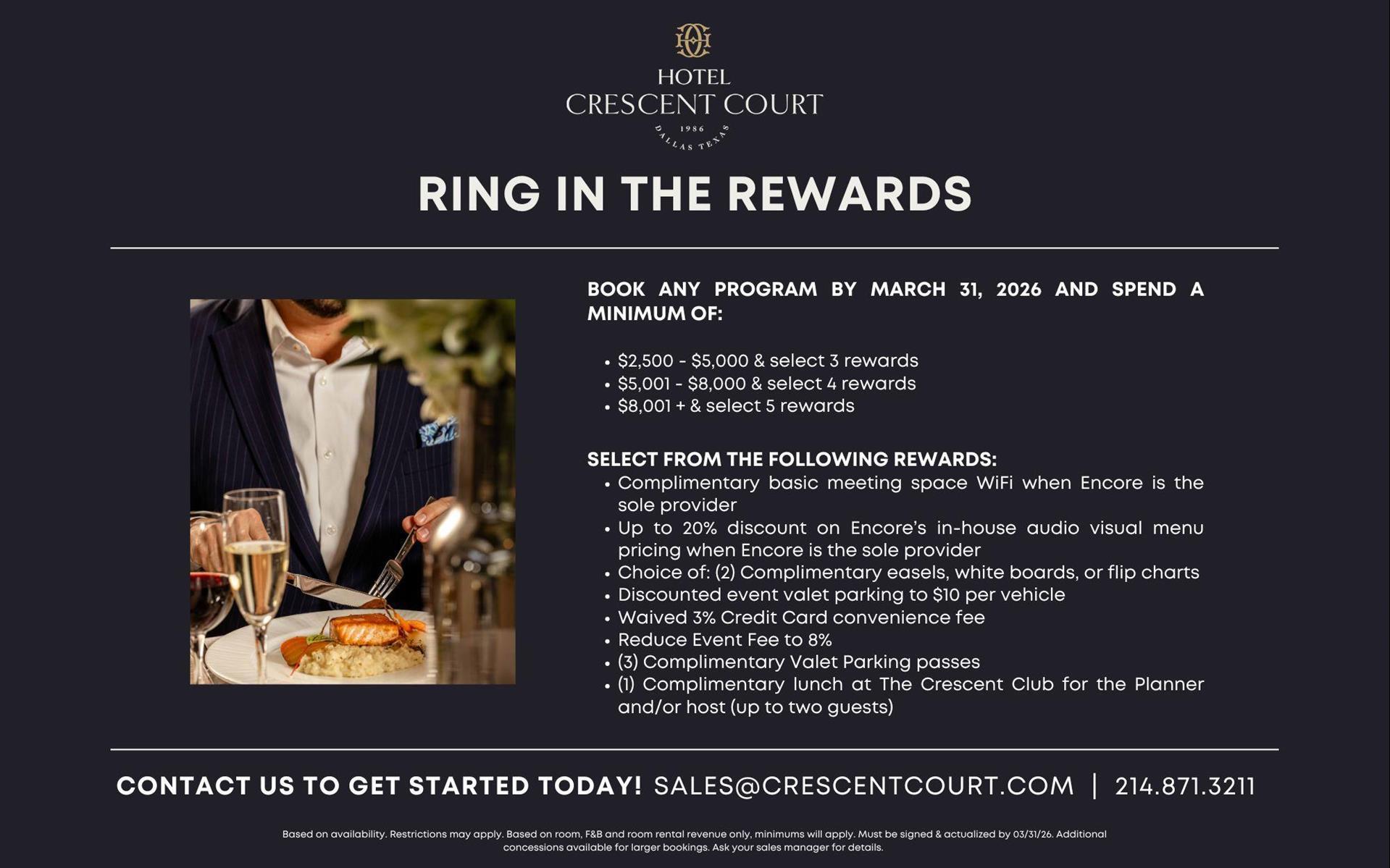 Изображение Ring in the Rewards - Corp. Catering Offer